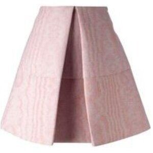 VIVETTA Mimmo Light Blush Pink Pleated Structured Skirt - Size IT 36 / US 0